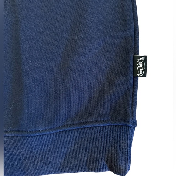Von Dutch NWT Terry Crew Sweatshirt NAVY size MEDIUM - Picture 5 of 6